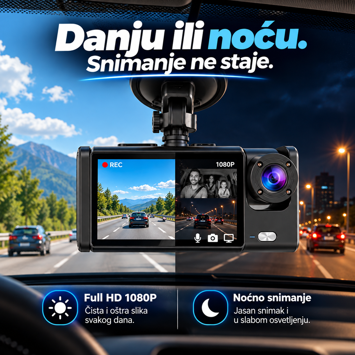 2u1 Sigurnosna Auto Kamera